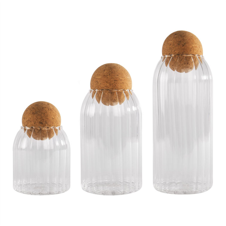 Ivy Bronx 3 Piece Storage Jar Set Wayfair.co.uk